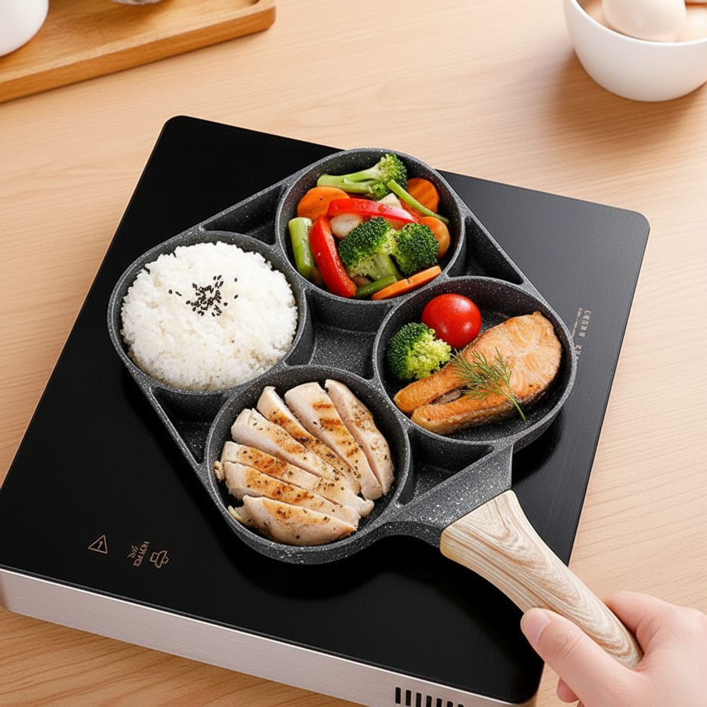 Sartén Antiadherente de 4 Puestos - FourChef™