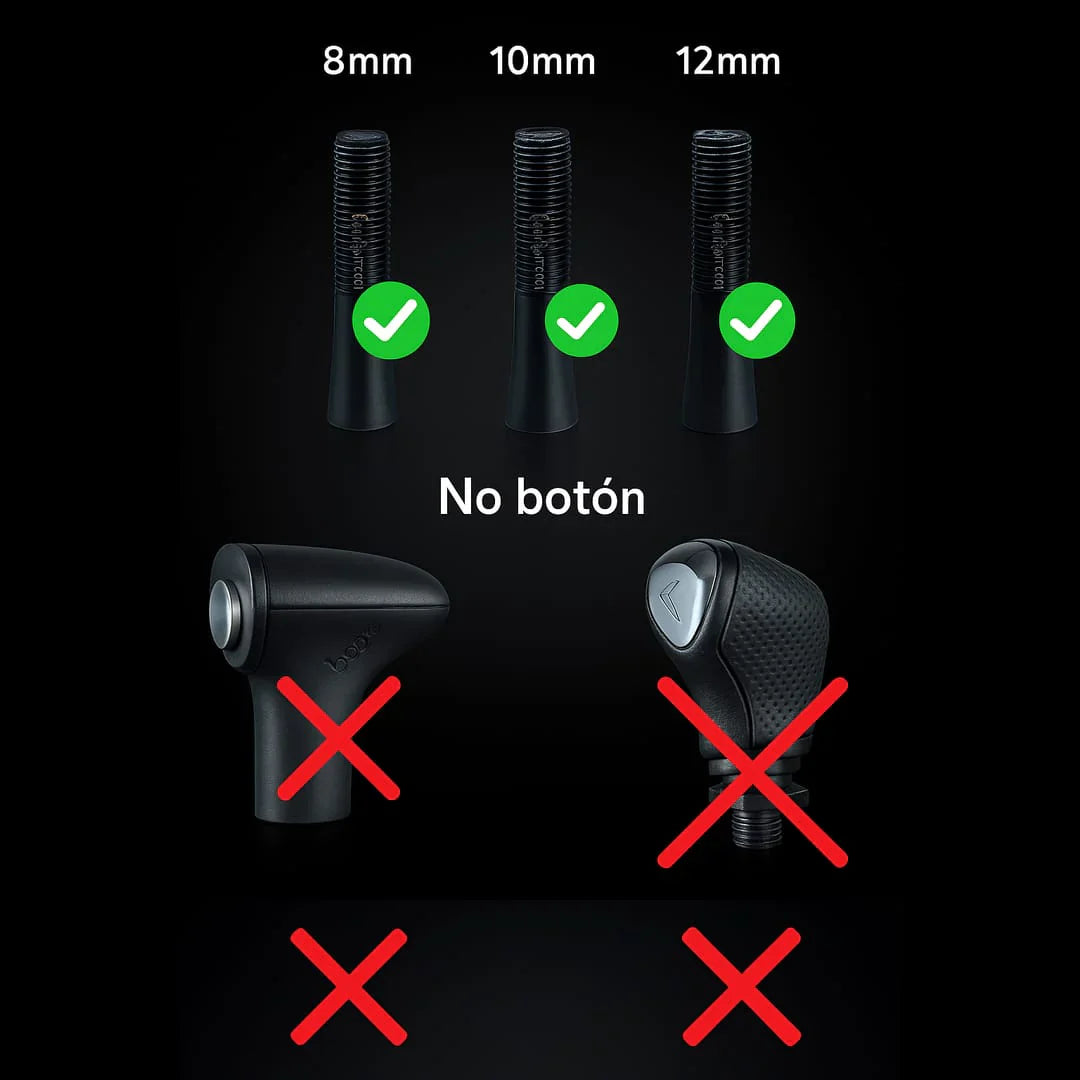 Pomo de cristal RGB universal